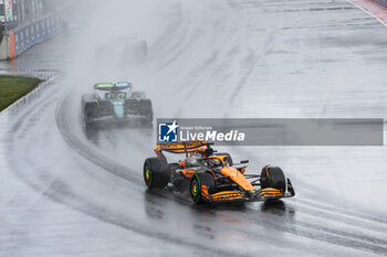 2024-06-09 - 81 PIASTRI Oscar (aus), McLaren F1 Team MCL38, action 14 ALONSO Fernando (spa), Aston Martin F1 Team AMR24, action during the Formula 1 AWS Grand Prix du Canada 2024, 9th round of the 2024 Formula One World Championship from June 07 to 09, 2024 on the Circuit Gilles Villeneuve, in Montréal, Canada - F1 - CANADIAN GRAND PRIX 2024 - FORMULA 1 - MOTORS
