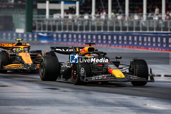 2024-06-09 - 01 VERSTAPPEN Max (nld), Red Bull Racing RB20, action 04 NORRIS Lando (gbr), McLaren F1 Team MCL38, action during the Formula 1 AWS Grand Prix du Canada 2024, 9th round of the 2024 Formula One World Championship from June 07 to 09, 2024 on the Circuit Gilles Villeneuve, in Montréal, Canada - F1 - CANADIAN GRAND PRIX 2024 - FORMULA 1 - MOTORS