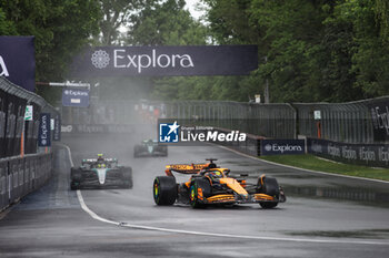 2024-06-09 - 81 PIASTRI Oscar (aus), McLaren F1 Team MCL38, action 44 HAMILTON Lewis (gbr), Mercedes AMG F1 Team W15, action during the Formula 1 AWS Grand Prix du Canada 2024, 9th round of the 2024 Formula One World Championship from June 07 to 09, 2024 on the Circuit Gilles Villeneuve, in Montréal, Canada - F1 - CANADIAN GRAND PRIX 2024 - FORMULA 1 - MOTORS