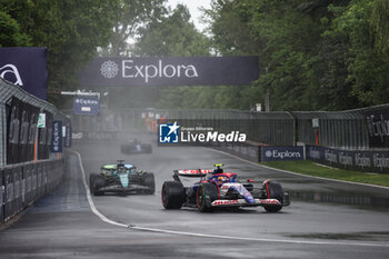 2024-06-09 - 22 TSUNODA Yuki (jap), Visa Cash App RB F1 Team VCARB 01, action 18 STROLL Lance (can), Aston Martin F1 Team AMR24, action during the Formula 1 AWS Grand Prix du Canada 2024, 9th round of the 2024 Formula One World Championship from June 07 to 09, 2024 on the Circuit Gilles Villeneuve, in Montréal, Canada - F1 - CANADIAN GRAND PRIX 2024 - FORMULA 1 - MOTORS