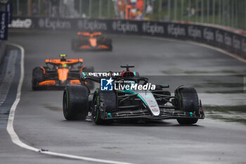 2024-06-09 - 63 RUSSELL George (gbr), Mercedes AMG F1 Team W15, action 04 NORRIS Lando (gbr), McLaren F1 Team MCL38, action during the Formula 1 AWS Grand Prix du Canada 2024, 9th round of the 2024 Formula One World Championship from June 07 to 09, 2024 on the Circuit Gilles Villeneuve, in Montréal, Canada - F1 - CANADIAN GRAND PRIX 2024 - FORMULA 1 - MOTORS