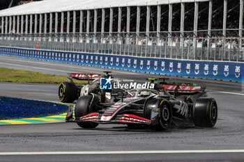 2024-06-09 - 27 HULKENBERG Nico (ger), Haas F1 Team VF-24 Ferrari, action 20 MAGNUSSEN Kevin (den), Haas F1 Team VF-24 Ferrari, action during the Formula 1 AWS Grand Prix du Canada 2024, 9th round of the 2024 Formula One World Championship from June 07 to 09, 2024 on the Circuit Gilles Villeneuve, in Montréal, Canada - F1 - CANADIAN GRAND PRIX 2024 - FORMULA 1 - MOTORS