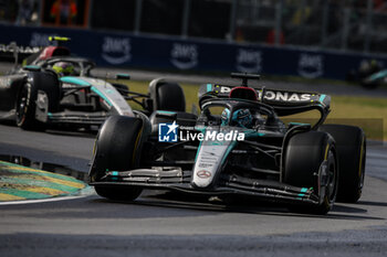 2024-06-09 - 63 RUSSELL George (gbr), Mercedes AMG F1 Team W15, action 44 HAMILTON Lewis (gbr), Mercedes AMG F1 Team W15, action during the Formula 1 AWS Grand Prix du Canada 2024, 9th round of the 2024 Formula One World Championship from June 07 to 09, 2024 on the Circuit Gilles Villeneuve, in Montréal, Canada - F1 - CANADIAN GRAND PRIX 2024 - FORMULA 1 - MOTORS
