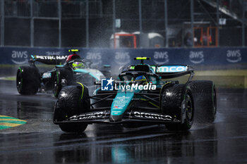 2024-06-09 - 14 ALONSO Fernando (spa), Aston Martin F1 Team AMR24, 44 HAMILTON Lewis (gbr), Mercedes AMG F1 Team W15, action during the Formula 1 AWS Grand Prix du Canada 2024, 9th round of the 2024 Formula One World Championship from June 07 to 09, 2024 on the Circuit Gilles Villeneuve, in Montréal, Canada - F1 - CANADIAN GRAND PRIX 2024 - FORMULA 1 - MOTORS
