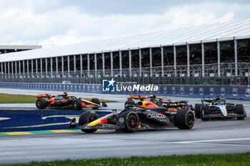 2024-06-09 - 01 VERSTAPPEN Max (nld), Red Bull Racing RB20, 63 RUSSELL George (gbr), Mercedes AMG F1 Team W15, 04 NORRIS Lando (gbr), McLaren F1 Team MCL38, action during the Formula 1 AWS Grand Prix du Canada 2024, 9th round of the 2024 Formula One World Championship from June 07 to 09, 2024 on the Circuit Gilles Villeneuve, in Montréal, Canada - F1 - CANADIAN GRAND PRIX 2024 - FORMULA 1 - MOTORS