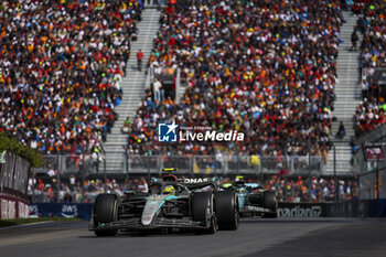 2024-06-09 - 44 HAMILTON Lewis (gbr), Mercedes AMG F1 Team W15, action during the Formula 1 AWS Grand Prix du Canada 2024, 9th round of the 2024 Formula One World Championship from June 07 to 09, 2024 on the Circuit Gilles Villeneuve, in Montréal, Canada - F1 - CANADIAN GRAND PRIX 2024 - FORMULA 1 - MOTORS