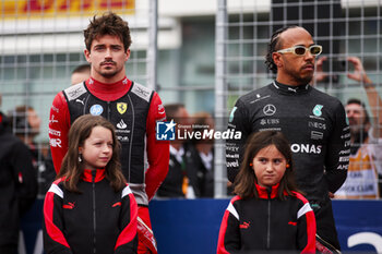 2024-06-09 - LECLERC Charles (mco), Scuderia Ferrari SF-24, portrait and HAMILTON Lewis (gbr), Mercedes AMG F1 Team W15, portrait during the Formula 1 AWS Grand Prix du Canada 2024, 9th round of the 2024 Formula One World Championship from June 07 to 09, 2024 on the Circuit Gilles Villeneuve, in Montréal, Canada - F1 - CANADIAN GRAND PRIX 2024 - FORMULA 1 - MOTORS