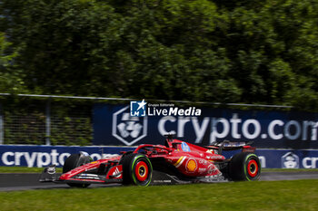2024-06-09 - 16 LECLERC Charles (mco), Scuderia Ferrari SF-24, action during the Formula 1 AWS Grand Prix du Canada 2024, 9th round of the 2024 Formula One World Championship from June 07 to 09, 2024 on the Circuit Gilles Villeneuve, in Montréal, Canada - F1 - CANADIAN GRAND PRIX 2024 - FORMULA 1 - MOTORS