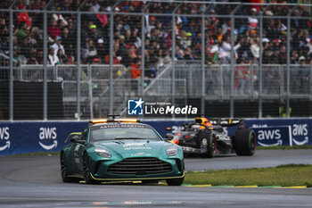 2024-06-09 - Safety Car Aston Martin during the Formula 1 AWS Grand Prix du Canada 2024, 9th round of the 2024 Formula One World Championship from June 07 to 09, 2024 on the Circuit Gilles Villeneuve, in Montréal, Canada - F1 - CANADIAN GRAND PRIX 2024 - FORMULA 1 - MOTORS