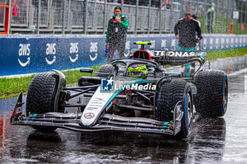 2024-06-09 - Lewis Hamilton (GBR) - Mercedes-AMG PETRONAS F1 Team - Mercedes W15 - Mercedes E Performance
during Formula 1 Aws Grand Prix du Canada 2024, Montreal, Quebec, Canada, from Jun 6th to 9th - Round 9 of 24 of 2024 F1 World Championship - FORMULA 1 AWS GRAND PRIX DU CANADA 2024 - FORMULA 1 - MOTORS