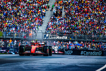 2024-06-09 - Carlos Sainz Jr. (ESP) - Scuderia Ferrari - Ferrari SF-24 - Ferrari
during Formula 1 Aws Grand Prix du Canada 2024, Montreal, Quebec, Canada, from Jun 6th to 9th - Round 9 of 24 of 2024 F1 World Championship - FORMULA 1 AWS GRAND PRIX DU CANADA 2024 - FORMULA 1 - MOTORS