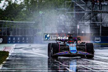 2024-06-09 - Esteban Ocon (FRA) - Alpine F1 Team - Alpine A524 - Renault
during Formula 1 Aws Grand Prix du Canada 2024, Montreal, Quebec, Canada, from Jun 6th to 9th - Round 9 of 24 of 2024 F1 World Championship - FORMULA 1 AWS GRAND PRIX DU CANADA 2024 - FORMULA 1 - MOTORS