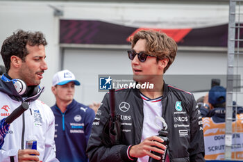 2024-06-09 - George Russell (GBR) - Mercedes-AMG PETRONAS F1 Team - Mercedes W15 - Mercedes E Performance
during Formula 1 Aws Grand Prix du Canada 2024, Montreal, Quebec, Canada, from Jun 6th to 9th - Round 9 of 24 of 2024 F1 World Championship - FORMULA 1 AWS GRAND PRIX DU CANADA 2024 - FORMULA 1 - MOTORS