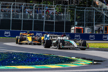 2024-06-09 - George Russell (GBR) - Mercedes-AMG PETRONAS F1 Team - Mercedes W15 - Mercedes E Performance
during Formula 1 Aws Grand Prix du Canada 2024, Montreal, Quebec, Canada, from Jun 6th to 9th - Round 9 of 24 of 2024 F1 World Championship - FORMULA 1 AWS GRAND PRIX DU CANADA 2024 - FORMULA 1 - MOTORS