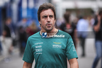 2024-06-20 - ALONSO Fernando (spa), Aston Martin F1 Team AMR24, portrait during the Formula 1 Aramco Gran Premio de Espana 2024, 10th round of the 2024 Formula One World Championship from June 21 to 23, 2024 on the Circuit de Barcelona-Catalunya, in Montmeló, Spain - F1 - SPANISH GRAND PRIX 2024 - FORMULA 1 - MOTORS