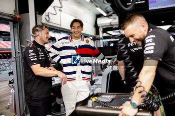 2024-06-20 - RUSSELL George (gbr), Mercedes AMG F1 Team W15, portrait during the Formula 1 Aramco Gran Premio de Espana 2024, 10th round of the 2024 Formula One World Championship from June 21 to 23, 2024 on the Circuit de Barcelona-Catalunya, in Montmeló, Spain - F1 - SPANISH GRAND PRIX 2024 - FORMULA 1 - MOTORS