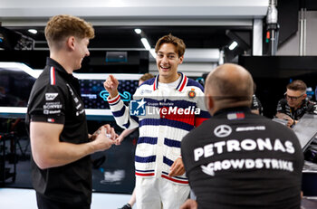 2024-06-20 - RUSSELL George (gbr), Mercedes AMG F1 Team W15, portrait during the Formula 1 Aramco Gran Premio de Espana 2024, 10th round of the 2024 Formula One World Championship from June 21 to 23, 2024 on the Circuit de Barcelona-Catalunya, in Montmeló, Spain - F1 - SPANISH GRAND PRIX 2024 - FORMULA 1 - MOTORS