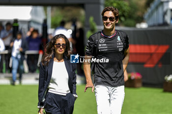 2024-06-21 - RUSSELL George (gbr), Mercedes AMG F1 Team W15, portraitduring the Formula 1 Aramco Gran Premio de Espana 2024, 10th round of the 2024 Formula One World Championship from June 21 to 23, 2024 on the Circuit de Barcelona-Catalunya, in Montmeló, Spain - F1 - SPANISH GRAND PRIX 2024 - FORMULA 1 - MOTORS