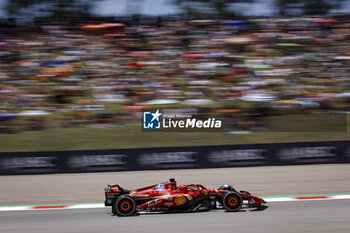 2024-06-21 - 16 LECLERC Charles (mco), Scuderia Ferrari SF-24, action during the Formula 1 Aramco Gran Premio de Espana 2024, 10th round of the 2024 Formula One World Championship from June 21 to 23, 2024 on the Circuit de Barcelona-Catalunya, in Montmeló, Spain - F1 - SPANISH GRAND PRIX 2024 - FORMULA 1 - MOTORS