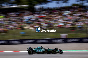 2024-06-21 - 18 STROLL Lance (can), Aston Martin F1 Team AMR24, action during the Formula 1 Aramco Gran Premio de Espana 2024, 10th round of the 2024 Formula One World Championship from June 21 to 23, 2024 on the Circuit de Barcelona-Catalunya, in Montmeló, Spain - F1 - SPANISH GRAND PRIX 2024 - FORMULA 1 - MOTORS