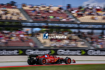 2024-06-21 - 16 LECLERC Charles (mco), Scuderia Ferrari SF-24, action during the Formula 1 Aramco Gran Premio de Espana 2024, 10th round of the 2024 Formula One World Championship from June 21 to 23, 2024 on the Circuit de Barcelona-Catalunya, in Montmeló, Spain - F1 - SPANISH GRAND PRIX 2024 - FORMULA 1 - MOTORS