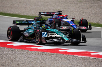 2024-06-21 - 14 ALONSO Fernando (spa), Aston Martin F1 Team AMR24, action during the Formula 1 Aramco Gran Premio de Espana 2024, 10th round of the 2024 Formula One World Championship from June 21 to 23, 2024 on the Circuit de Barcelona-Catalunya, in Montmeló, Spain - F1 - SPANISH GRAND PRIX 2024 - FORMULA 1 - MOTORS