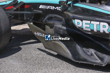 2024-06-21 - Mercedes AMG F1 Team W15, mechanical detail, floor edge, floor fences, during the Formula 1 Aramco Gran Premio de Espana 2024, 10th round of the 2024 Formula One World Championship from June 21 to 23, 2024 on the Circuit de Barcelona-Catalunya, in Montmeló, Spain - F1 - SPANISH GRAND PRIX 2024 - FORMULA 1 - MOTORS