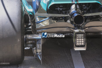 2024-06-21 - Aston Martin F1 Team AMR23, mechanical detail, rear corner during the Formula 1 Aramco Gran Premio de Espana 2024, 10th round of the 2024 Formula One World Championship from June 21 to 23, 2024 on the Circuit de Barcelona-Catalunya, in Montmeló, Spain - F1 - SPANISH GRAND PRIX 2024 - FORMULA 1 - MOTORS