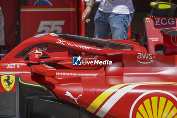 2024-06-21 - Scuderia Ferrari SF-24, mechanical detail, during the Formula 1 Aramco Gran Premio de Espana 2024, 10th round of the 2024 Formula One World Championship from June 21 to 23, 2024 on the Circuit de Barcelona-Catalunya, in Montmeló, Spain - F1 - SPANISH GRAND PRIX 2024 - FORMULA 1 - MOTORS