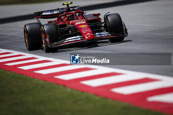 2024-06-21 - 55 SAINZ Carlos (spa), Scuderia Ferrari SF-24, action during the Formula 1 Aramco Gran Premio de Espana 2024, 10th round of the 2024 Formula One World Championship from June 21 to 23, 2024 on the Circuit de Barcelona-Catalunya, in Montmeló, Spain - F1 - SPANISH GRAND PRIX 2024 - FORMULA 1 - MOTORS