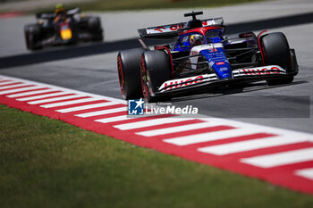 2024-06-21 - 03 RICCIARDO Daniel (aus), Visa Cash App RB F1 Team VCARB 01, action during the Formula 1 Aramco Gran Premio de Espana 2024, 10th round of the 2024 Formula One World Championship from June 21 to 23, 2024 on the Circuit de Barcelona-Catalunya, in Montmeló, Spain - F1 - SPANISH GRAND PRIX 2024 - FORMULA 1 - MOTORS