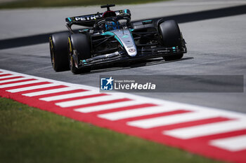 2024-06-21 - 63 RUSSELL George (gbr), Mercedes AMG F1 Team W15, action during the Formula 1 Aramco Gran Premio de Espana 2024, 10th round of the 2024 Formula One World Championship from June 21 to 23, 2024 on the Circuit de Barcelona-Catalunya, in Montmeló, Spain - F1 - SPANISH GRAND PRIX 2024 - FORMULA 1 - MOTORS