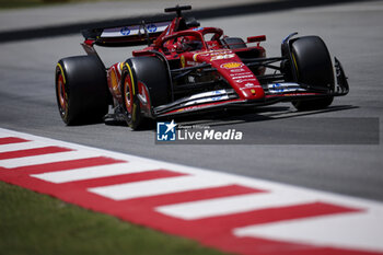 2024-06-21 - 16 LECLERC Charles (mco), Scuderia Ferrari SF-24, action during the Formula 1 Aramco Gran Premio de Espana 2024, 10th round of the 2024 Formula One World Championship from June 21 to 23, 2024 on the Circuit de Barcelona-Catalunya, in Montmeló, Spain - F1 - SPANISH GRAND PRIX 2024 - FORMULA 1 - MOTORS