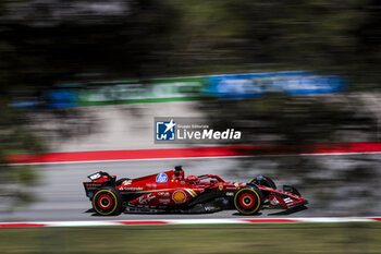 2024-06-21 - 16 LECLERC Charles (mco), Scuderia Ferrari SF-24, action during the Formula 1 Aramco Gran Premio de Espana 2024, 10th round of the 2024 Formula One World Championship from June 21 to 23, 2024 on the Circuit de Barcelona-Catalunya, in Montmeló, Spain - F1 - SPANISH GRAND PRIX 2024 - FORMULA 1 - MOTORS