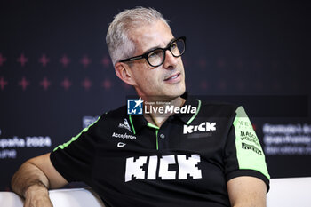 2024-06-21 - ALUNNI BRAVI Alessandro (ita), Managing Director of Sauber Group & Team Representative, portrait during the Formula 1 Aramco Gran Premio de Espana 2024, 10th round of the 2024 Formula One World Championship from June 21 to 23, 2024 on the Circuit de Barcelona-Catalunya, in Montmeló, Spain - F1 - SPANISH GRAND PRIX 2024 - FORMULA 1 - MOTORS