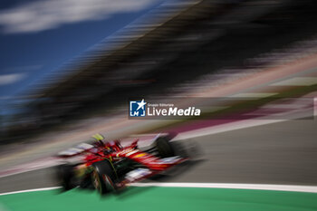 2024-06-21 - 55 SAINZ Carlos (spa), Scuderia Ferrari SF-24, action during the Formula 1 Aramco Gran Premio de Espana 2024, 10th round of the 2024 Formula One World Championship from June 21 to 23, 2024 on the Circuit de Barcelona-Catalunya, in Montmeló, Spain - F1 - SPANISH GRAND PRIX 2024 - FORMULA 1 - MOTORS