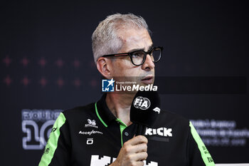 2024-06-21 - ALUNNI BRAVI Alessandro (ita), Managing Director of Sauber Group & Team Representative, portrait during the Formula 1 Aramco Gran Premio de Espana 2024, 10th round of the 2024 Formula One World Championship from June 21 to 23, 2024 on the Circuit de Barcelona-Catalunya, in Montmeló, Spain - F1 - SPANISH GRAND PRIX 2024 - FORMULA 1 - MOTORS