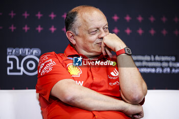 2024-06-21 - VASSEUR Frédéric (fra), Team Principal & General Manager of the Scuderia Ferrari, portrait during the Formula 1 Aramco Gran Premio de Espana 2024, 10th round of the 2024 Formula One World Championship from June 21 to 23, 2024 on the Circuit de Barcelona-Catalunya, in Montmeló, Spain - F1 - SPANISH GRAND PRIX 2024 - FORMULA 1 - MOTORS