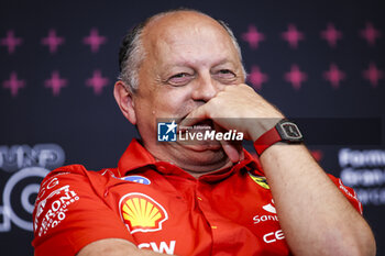 2024-06-21 - VASSEUR Frédéric (fra), Team Principal & General Manager of the Scuderia Ferrari, portrait during the Formula 1 Aramco Gran Premio de Espana 2024, 10th round of the 2024 Formula One World Championship from June 21 to 23, 2024 on the Circuit de Barcelona-Catalunya, in Montmeló, Spain - F1 - SPANISH GRAND PRIX 2024 - FORMULA 1 - MOTORS