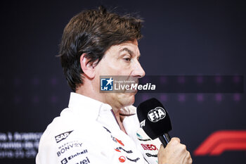 2024-06-21 - WOLFF Toto (aut), Team Principal & CEO of Mercedes AMG F1 Team, portrait during the Formula 1 Aramco Gran Premio de Espana 2024, 10th round of the 2024 Formula One World Championship from June 21 to 23, 2024 on the Circuit de Barcelona-Catalunya, in Montmeló, Spain - F1 - SPANISH GRAND PRIX 2024 - FORMULA 1 - MOTORS