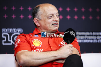 2024-06-21 - VASSEUR Frédéric (fra), Team Principal & General Manager of the Scuderia Ferrari, portrait during the Formula 1 Aramco Gran Premio de Espana 2024, 10th round of the 2024 Formula One World Championship from June 21 to 23, 2024 on the Circuit de Barcelona-Catalunya, in Montmeló, Spain - F1 - SPANISH GRAND PRIX 2024 - FORMULA 1 - MOTORS