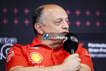 2024-06-21 - VASSEUR Frédéric (fra), Team Principal & General Manager of the Scuderia Ferrari, portrait during the Formula 1 Aramco Gran Premio de Espana 2024, 10th round of the 2024 Formula One World Championship from June 21 to 23, 2024 on the Circuit de Barcelona-Catalunya, in Montmeló, Spain - F1 - SPANISH GRAND PRIX 2024 - FORMULA 1 - MOTORS