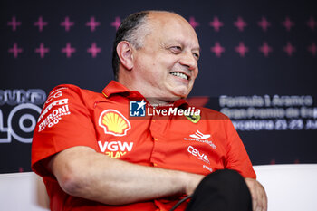 2024-06-21 - VASSEUR Frédéric (fra), Team Principal & General Manager of the Scuderia Ferrari, portrait during the Formula 1 Aramco Gran Premio de Espana 2024, 10th round of the 2024 Formula One World Championship from June 21 to 23, 2024 on the Circuit de Barcelona-Catalunya, in Montmeló, Spain - F1 - SPANISH GRAND PRIX 2024 - FORMULA 1 - MOTORS