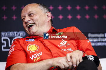 2024-06-21 - VASSEUR Frédéric (fra), Team Principal & General Manager of the Scuderia Ferrari, portrait during the Formula 1 Aramco Gran Premio de Espana 2024, 10th round of the 2024 Formula One World Championship from June 21 to 23, 2024 on the Circuit de Barcelona-Catalunya, in Montmeló, Spain - F1 - SPANISH GRAND PRIX 2024 - FORMULA 1 - MOTORS