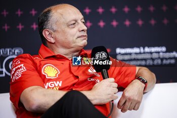 2024-06-21 - VASSEUR Frédéric (fra), Team Principal & General Manager of the Scuderia Ferrari, portrait during the Formula 1 Aramco Gran Premio de Espana 2024, 10th round of the 2024 Formula One World Championship from June 21 to 23, 2024 on the Circuit de Barcelona-Catalunya, in Montmeló, Spain - F1 - SPANISH GRAND PRIX 2024 - FORMULA 1 - MOTORS