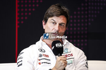 2024-06-21 - WOLFF Toto (aut), Team Principal & CEO of Mercedes AMG F1 Team, portrait during the Formula 1 Aramco Gran Premio de Espana 2024, 10th round of the 2024 Formula One World Championship from June 21 to 23, 2024 on the Circuit de Barcelona-Catalunya, in Montmeló, Spain - F1 - SPANISH GRAND PRIX 2024 - FORMULA 1 - MOTORS