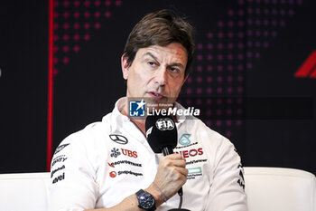 2024-06-21 - WOLFF Toto (aut), Team Principal & CEO of Mercedes AMG F1 Team, portrait during the Formula 1 Aramco Gran Premio de Espana 2024, 10th round of the 2024 Formula One World Championship from June 21 to 23, 2024 on the Circuit de Barcelona-Catalunya, in Montmeló, Spain - F1 - SPANISH GRAND PRIX 2024 - FORMULA 1 - MOTORS