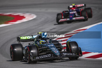 2024-06-21 - 14 ALONSO Fernando (spa), Aston Martin F1 Team AMR24, action during the Formula 1 Aramco Gran Premio de Espana 2024, 10th round of the 2024 Formula One World Championship from June 21 to 23, 2024 on the Circuit de Barcelona-Catalunya, in Montmeló, Spain - F1 - SPANISH GRAND PRIX 2024 - FORMULA 1 - MOTORS