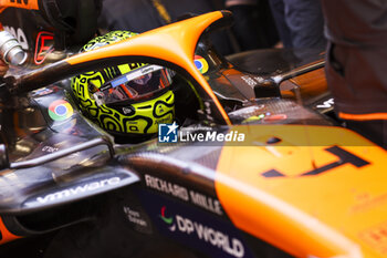 2024-06-21 - NORRIS Lando (gbr), McLaren F1 Team MCL38, portrait during the Formula 1 Aramco Gran Premio de Espana 2024, 10th round of the 2024 Formula One World Championship from June 21 to 23, 2024 on the Circuit de Barcelona-Catalunya, in Montmeló, Spain - F1 - SPANISH GRAND PRIX 2024 - FORMULA 1 - MOTORS