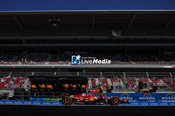 2024-06-21 - 16 LECLERC Charles (mco), Scuderia Ferrari SF-24, action during the Formula 1 Aramco Gran Premio de Espana 2024, 10th round of the 2024 Formula One World Championship from June 21 to 23, 2024 on the Circuit de Barcelona-Catalunya, in Montmeló, Spain - F1 - SPANISH GRAND PRIX 2024 - FORMULA 1 - MOTORS